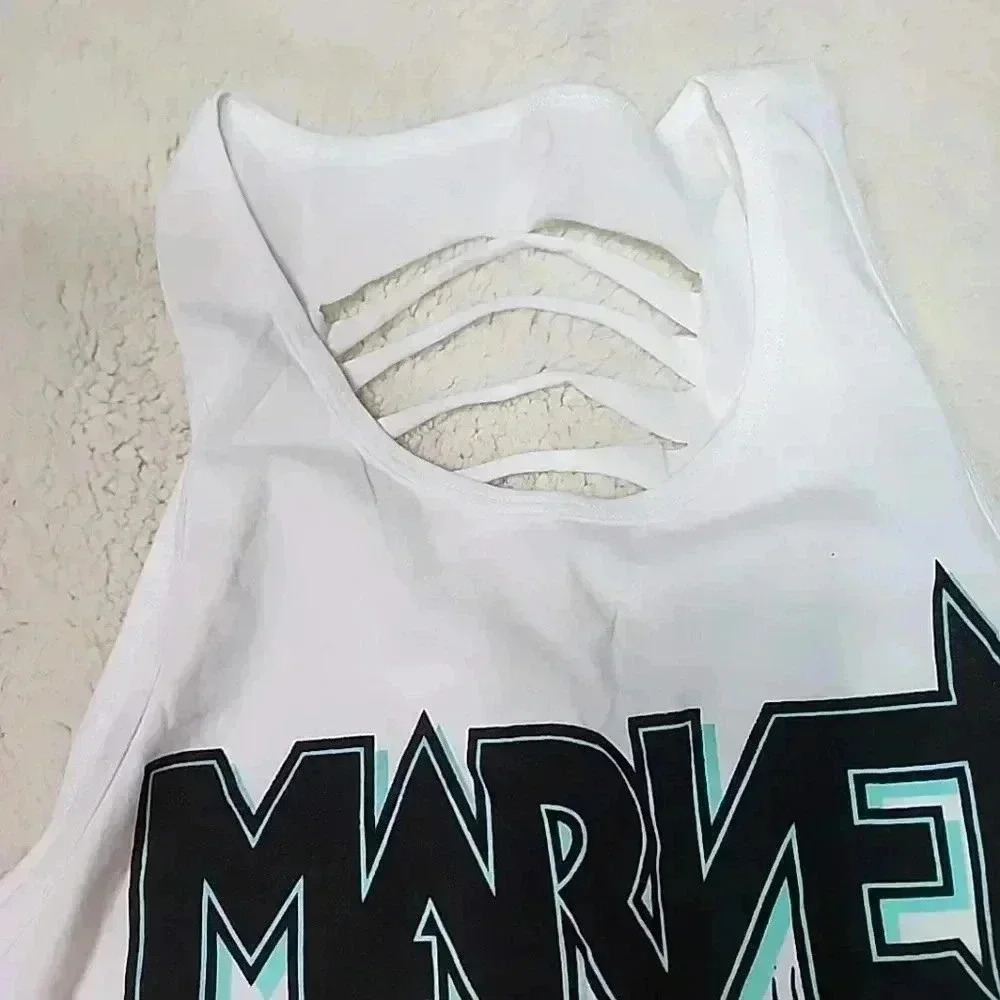Marvel Distressed back women tank. Size small - Picture 3 of 4